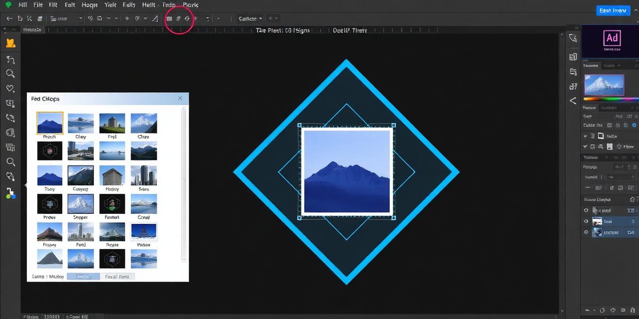 Diamond shape image cropping tool - CamCrop