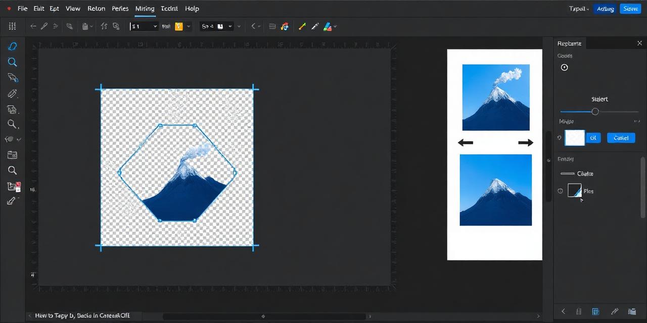 Rhombus shape image cropping tool - CamCrop